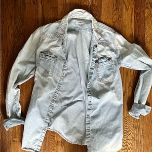 - Equipment denim shirt